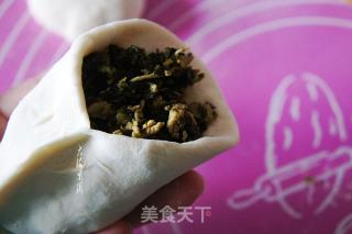刺五加叶鸡蛋馅煎饺的做法步骤：3
