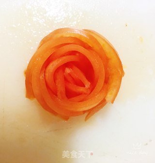 番茄花拌白糖的做法步骤：5