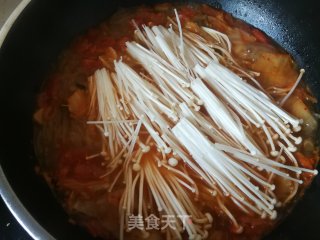 泡菜金针菇煮粉条的做法步骤：13