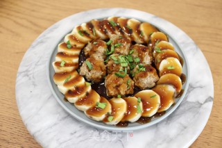 蒸蒸日上——蒸山药肉丸的做法步骤：12