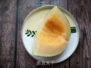 哈蜜瓜山药米浆的做法步骤：1