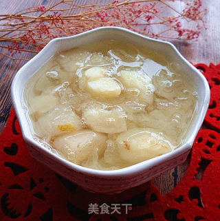 鲜银耳炖南果梨的做法步骤：9