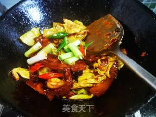 包菜回锅肉的做法步骤：17