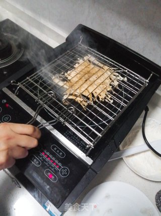 电陶炉版烤蔬菜的做法步骤：3