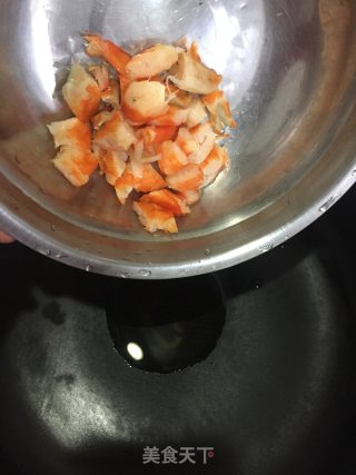 虾干鲜贝炒杂粮饭的做法步骤：6