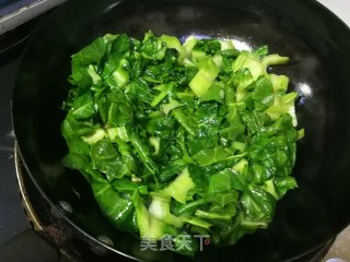 清炒牛皮菜的做法步骤：3