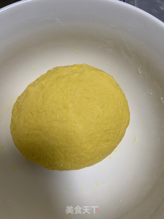 南瓜红豆馅饼（无糖无油版）的做法步骤：5