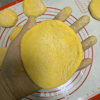 南瓜红豆馅饼（无糖无油版）的做法步骤：9