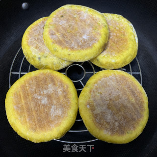 南瓜红豆馅饼（无糖无油版）的做法步骤：17