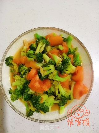 番茄西蓝花的做法步骤：7