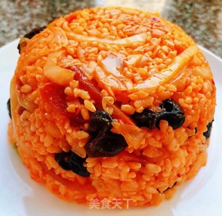 #腊味#腊肠辣白菜炒饭的做法步骤：11