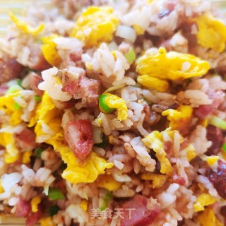 黑胡椒香肠炒饭的做法步骤：6
