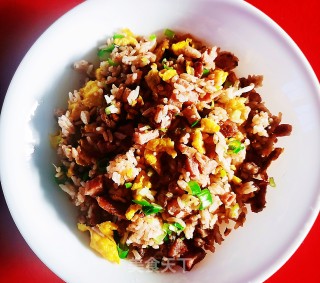 黑胡椒香肠炒饭的做法步骤：8