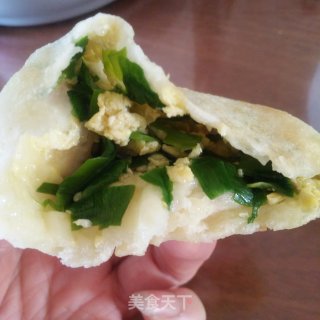 韭菜鸡蛋发面小饼的做法步骤：14