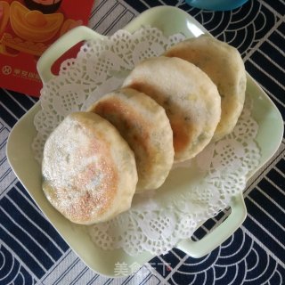 韭菜鸡蛋发面小饼的做法步骤：15
