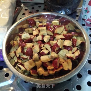 大枣红糖发糕的做法步骤：2