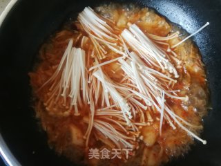金针菇泡菜巴沙鱼的做法步骤：15