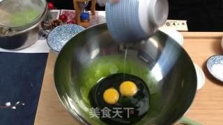 简易抹茶蜜豆小蛋糕-微波炉版的做法步骤：4