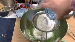 简易抹茶蜜豆小蛋糕-微波炉版的做法步骤：7