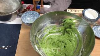 简易抹茶蜜豆小蛋糕-微波炉版的做法步骤：8