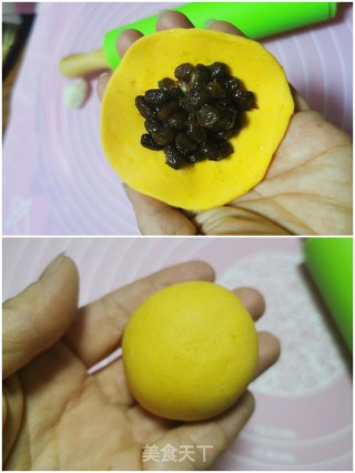 鸡祥如意蜜豆包的做法步骤：5