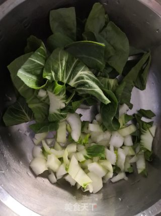 青菜粥的做法步骤：4