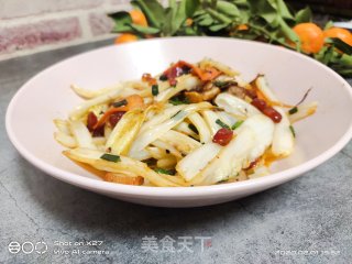 五花肉炒白菜梗的做法步骤：6