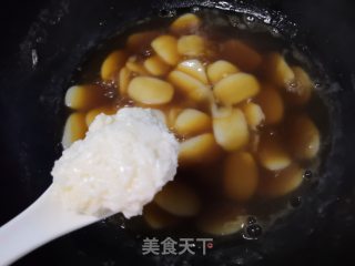 红糖米酒煮年糕的做法步骤：6