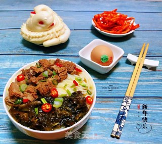 老坛酸菜牛肉面的做法步骤：15