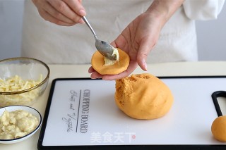 红薯榴莲芝士饼的做法步骤：6