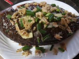 冬菜豉汁蒸罗非鱼的做法步骤：8