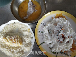 香酥鮰鱼块的做法步骤：5