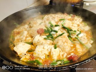 香肠烧豆腐的做法步骤：5