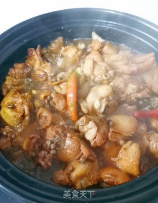 鸡公煲的做法步骤：16