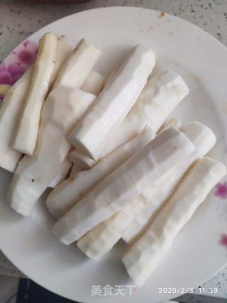 翡翠山药的做法步骤：2
