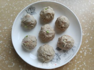 蒸芋泥肉丸的做法步骤：5