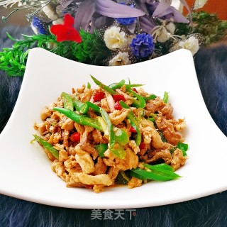 青椒炒鸡胸肉的做法步骤：12