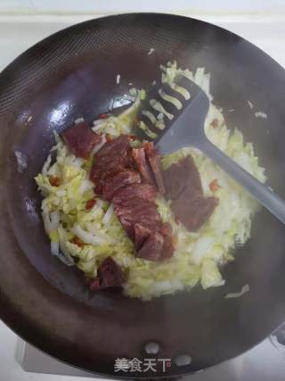 大白菜炒牛肉的做法步骤：6