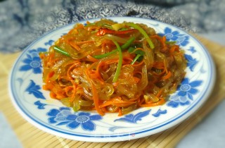 胡萝卜丝炒粉皮的做法步骤：8