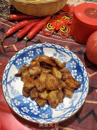 香煎五花肉的做法步骤：7