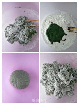 菠菜面春饼的做法步骤：2