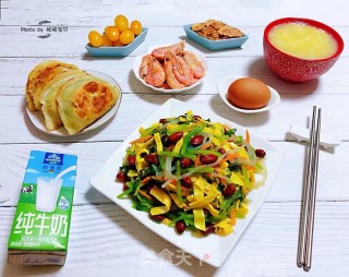 茼蒿凉拌合菜的做法步骤：16