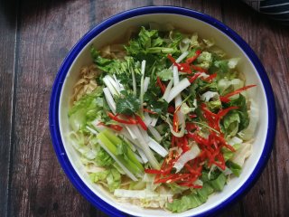 生菜拌人造肉的做法步骤：7