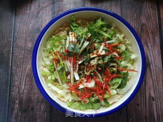 生菜拌人造肉的做法步骤：8