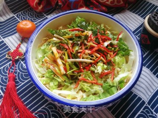 生菜拌人造肉的做法步骤：10