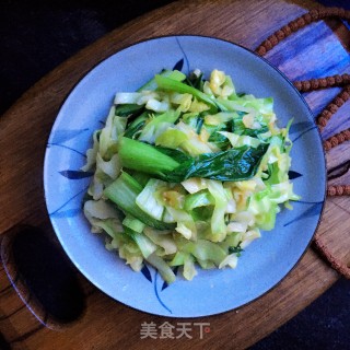 蚝油包菜的做法步骤：8