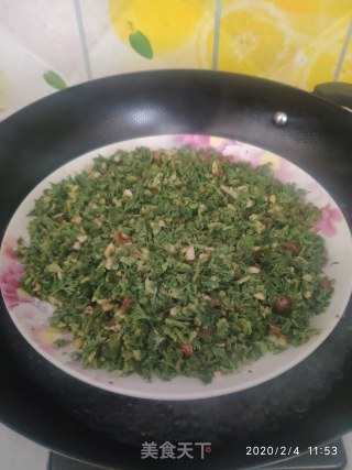 蒸萝卜缨的做法步骤：7