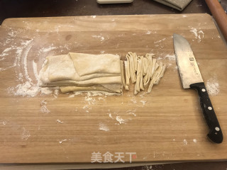 鸡蛋手擀面的做法步骤：8