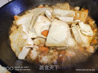 虾仁香葱豆腐的做法步骤：8