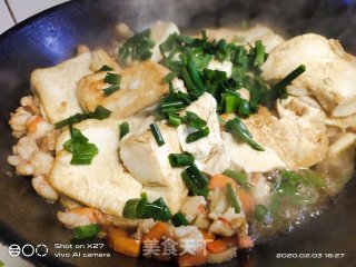虾仁香葱豆腐的做法步骤：10